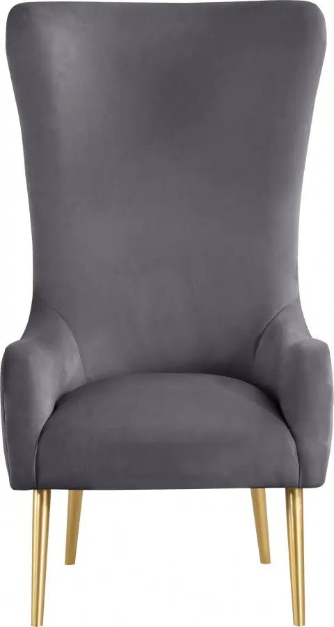 Alexander Accent Chair In Grey - 536Grey | Meridian - 536Grey - Home Elegance USA - 4