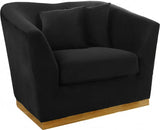 Meridian Furniture - Arabella Velvet Chair In Black - 617Black-C