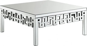 Aria Coffee Table In Mirrored - 412-C | Meridian - sold by Home Elegance USA