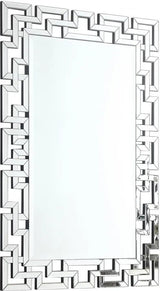 Aria Mirror In Mirrored - 412 - M | Meridian - 412 - M - Home Elegance USA - 1