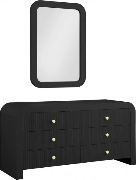 Artisto Dresser In Black - 888Black - D | Meridian - 888Black - D - Home Elegance USA - 2