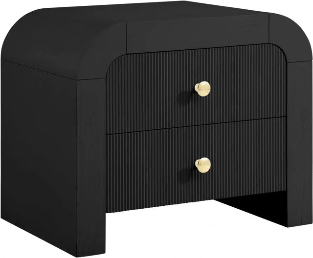 Artisto Nightstand In Black - 888Black - Ns | Meridian - 888Black - NS - Home Elegance USA - 1