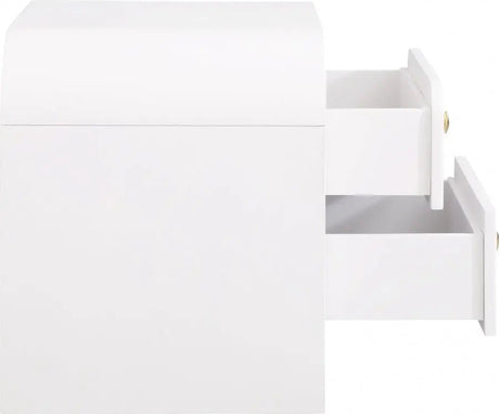 Artisto Nightstand In White - 888White - Ns | Meridian - 888White - NS - Home Elegance USA - 4