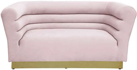 Meridian Furniture - Bellini 3 Piece Living Room Set In Pink - 669Pink-S-3Set