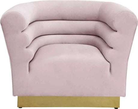 Meridian Furniture - Bellini 3 Piece Living Room Set In Pink - 669Pink-S-3Set