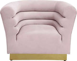 Meridian Furniture - Bellini Velvet Chair In Pink - 669Pink-C
