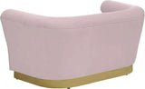 Meridian Furniture - Bellini Velvet Loveseat In Pink - 669Pink-L