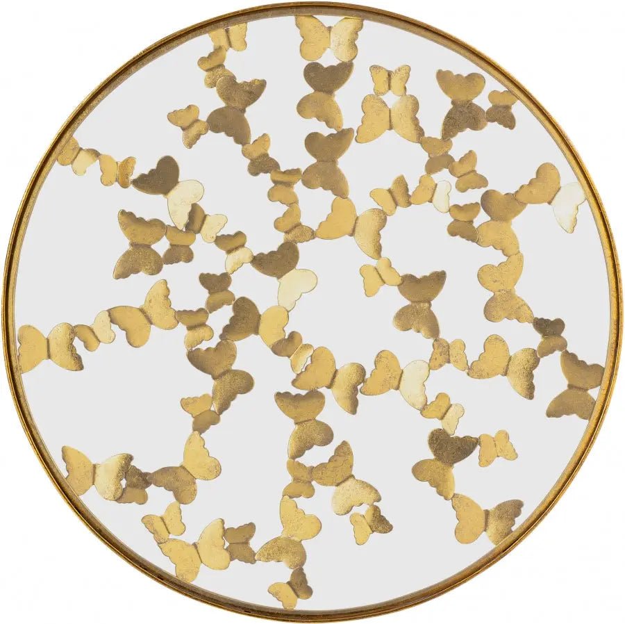 Butterfly Coffee Table In Gold - 470 - C | Meridian | Home Elegance USA