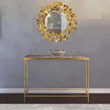 Meridian Furniture - Butterfly Console Table In Gold - 470-T