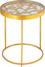 Butterfly End Table In Gold - 470 - E | Meridian - 470 - E - Home Elegance USA - 3