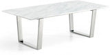 Carlton Coffee Table In Chrome - 235 - C | Meridian | Home Elegance USA