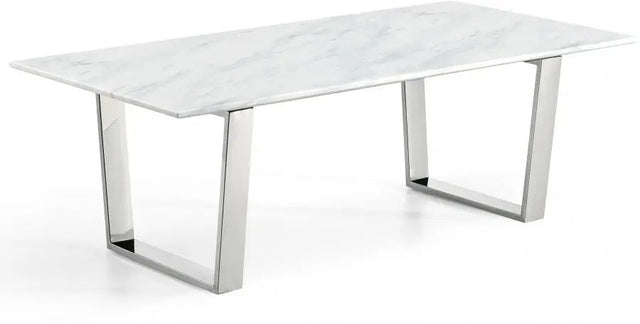 Carlton Coffee Table In Chrome - 235 - C | Meridian | Home Elegance USA