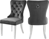 Meridian Furniture - Carmen Dining Chair In Grey (Set Of 2) - 743Grey-C