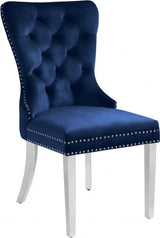 Carmen Dining Chair In Navy (Set Of 2) - 743Navy - C | Meridian | Home Elegance USA