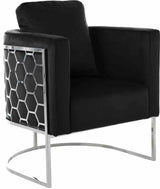 Meridian Furniture - Casa 3 Piece Living Room Set In Black - 691Black-S-3Set