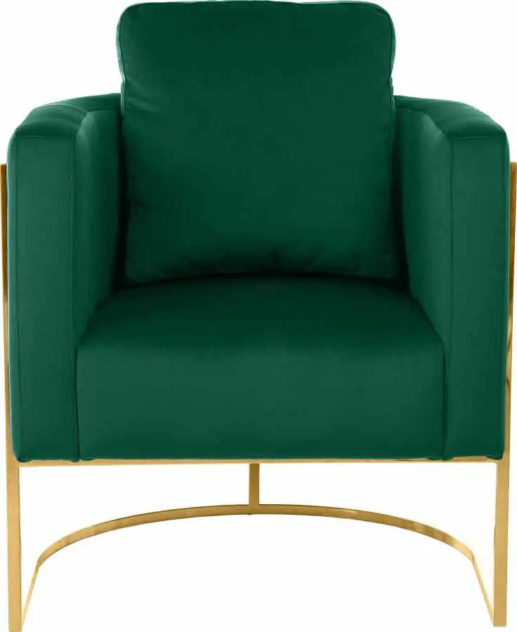 Meridian Furniture - Casa 3 Piece Living Room Set In Green - 692Green-S-3Set