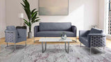 Meridian Furniture - Casa 3 Piece Living Room Set In Grey - 691Grey-S-3Set