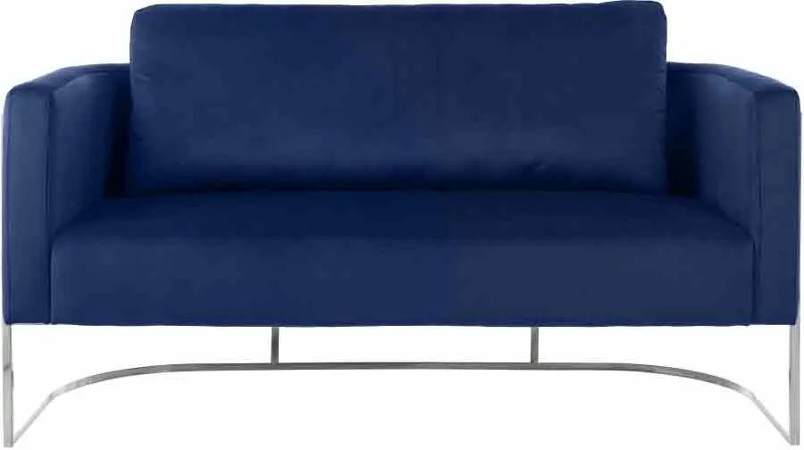 Casa 3 Piece Living Room Set In Navy - 691Navy - S - 3Set | Meridian | Home Elegance USA