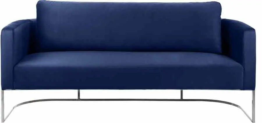 Casa 3 Piece Living Room Set In Navy - 691Navy - S - 3Set | Meridian | Home Elegance USA