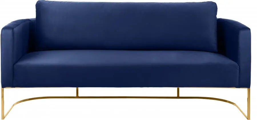 Casa 3 Piece Living Room Set In Navy - 692Navy - S - 3Set | Meridian | Home Elegance USA