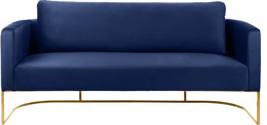 Meridian Furniture - Casa 3 Piece Living Room Set In Navy - 692Navy-S-3Set