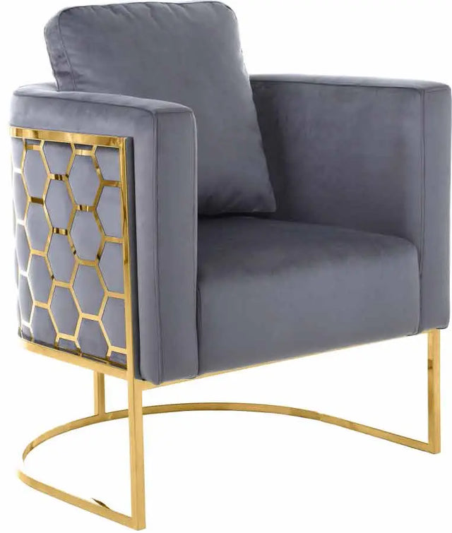 Meridian Furniture - Casa Chair In Grey - 692Grey-C