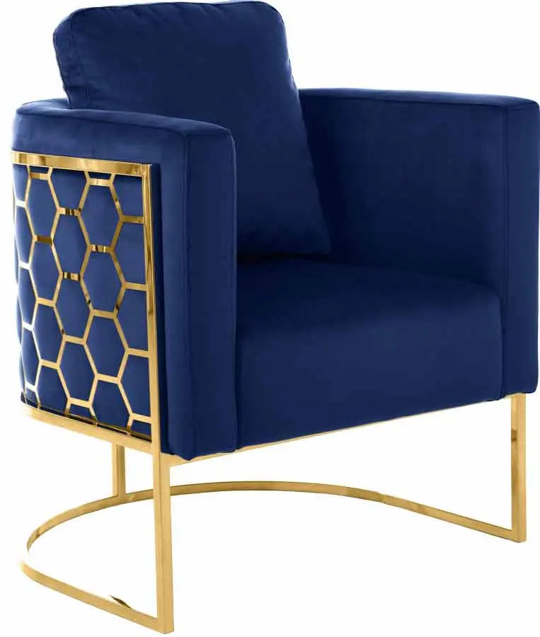Meridian Furniture - Casa Chair In Navy - 692Navy-C