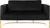 Casa Loveseat In Black - 692Black - L | Meridian - 692Black - L - Home Elegance USA - 4