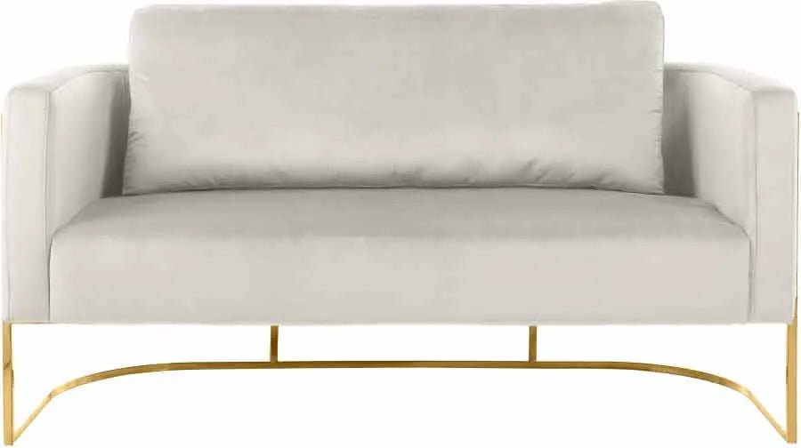 Casa Loveseat In Cream - 692Cream - L | Meridian - 692Cream - L - Home Elegance USA - 1