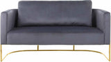 Casa Loveseat In Grey - 692Grey - L | Meridian - 692Grey - L - Home Elegance USA - 4