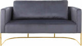 Meridian Furniture - Casa Loveseat In Grey - 692Grey-L