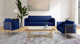 Casa Loveseat In Navy - 692Navy - L | Meridian - 692Navy - L - Home Elegance USA - 6