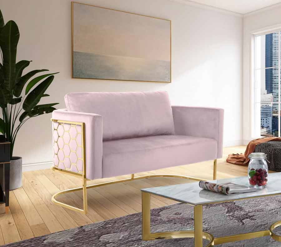 Meridian Furniture - Casa Loveseat In Pink - 692Pink-L