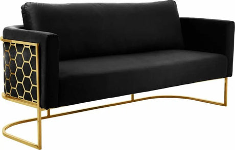 Casa Sofa In Black - 692Black - S | Meridian - 692Black - S - Home Elegance USA - 1