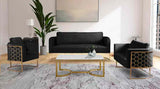 Casa Sofa In Black - 692Black - S | Meridian - 692Black - S - Home Elegance USA - 4