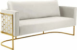 Casa Sofa In Cream - 692Cream - S | Meridian - 692Cream - S - Home Elegance USA - 1