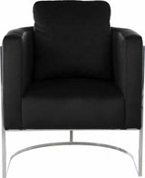 Meridian Furniture - Casa Velvet Chair In Black - 691Black-C