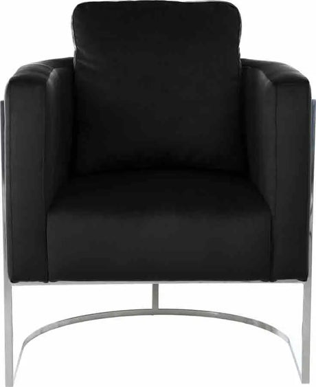 Meridian Furniture - Casa Velvet Chair In Black - 691Black-C