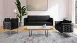 Casa Velvet Sofa In Black - 691Black - S | Meridian | Home Elegance USA