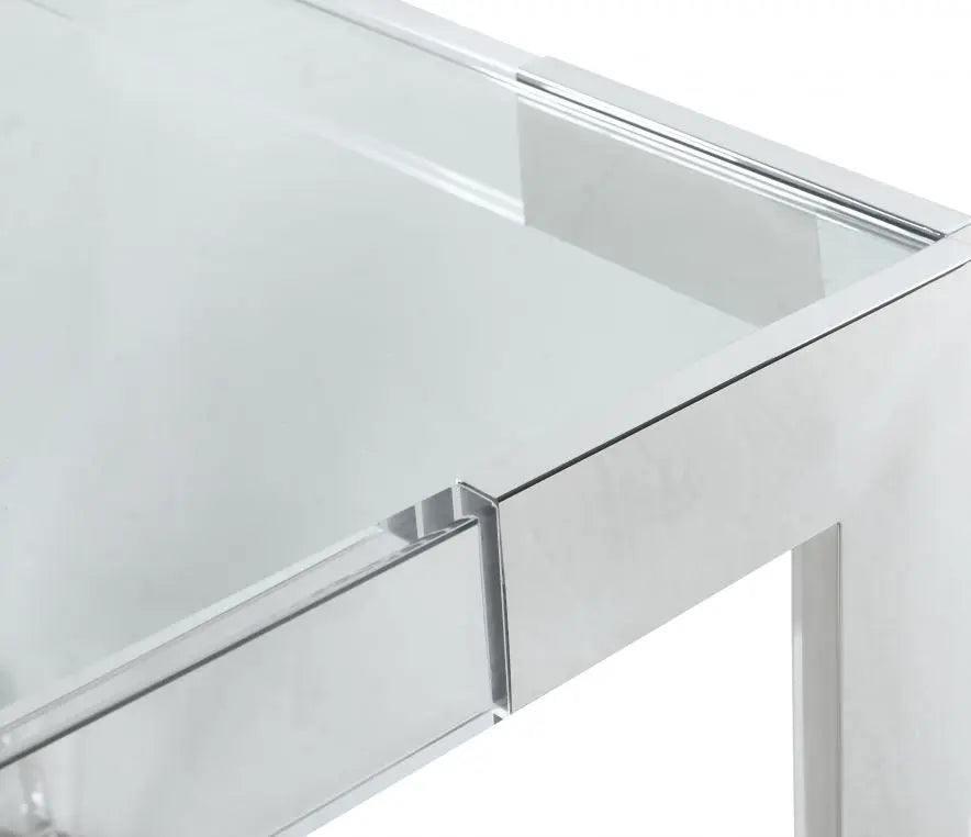 Meridian Furniture - Casper Dining Table Acrylic And Chrome - 717-T