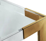 Meridian Furniture - Casper Dining Table Acrylic And Gold - 715-T