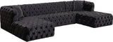 Meridian Furniture - Coco 3 Piece Sectional In Black - 676Black-Sectional