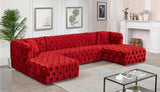 Meridian Furniture - Coco 3 Piece Sectional In Red - 676Red-Sectional