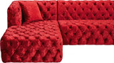 Meridian Furniture - Coco 3 Piece Sectional In Red - 676Red-Sectional