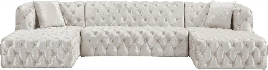 Meridian Furniture - Coco 3 Piece Sectional In White - 676White-Sectional