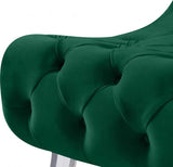 Crescent Velvet Chair In Green - 568Green - C | Meridian - 568Green - C - Home Elegance USA - 8