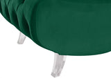 Crescent Velvet Chair In Green - 568Green - C | Meridian - 568Green - C - Home Elegance USA - 9