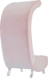 Crescent Velvet Chair In Pink - 568Pink - C | Meridian - 568Pink - C - Home Elegance USA - 5