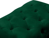 Crescent Velvet Ottoman In Green - 568Green - Ott | Meridian - 568Green - Ott - Home Elegance USA - 6