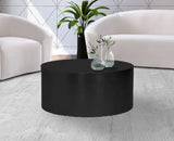 Cylinder Coffee Table In Matte Black - 295 - Ct | Meridian - 295 - CT - Home Elegance USA - 1